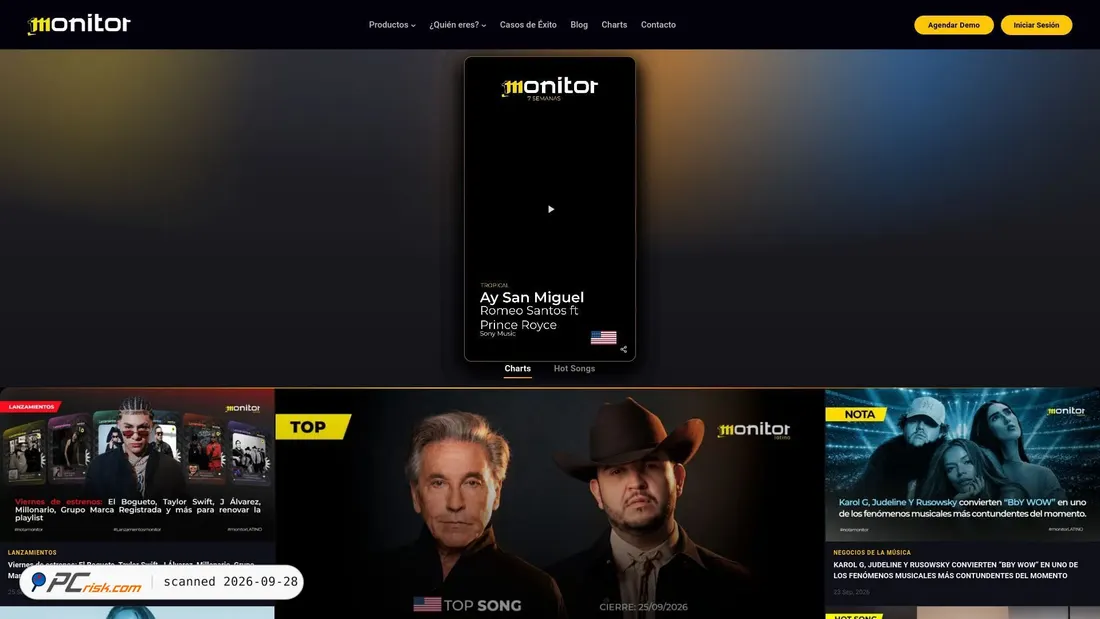Captura de ecrã de monitorlatino.com