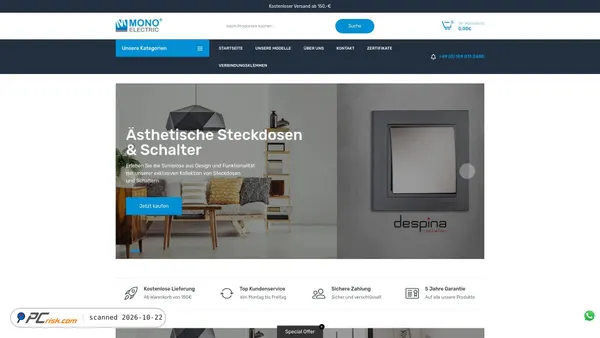 Screenshot van monoelectric.de
