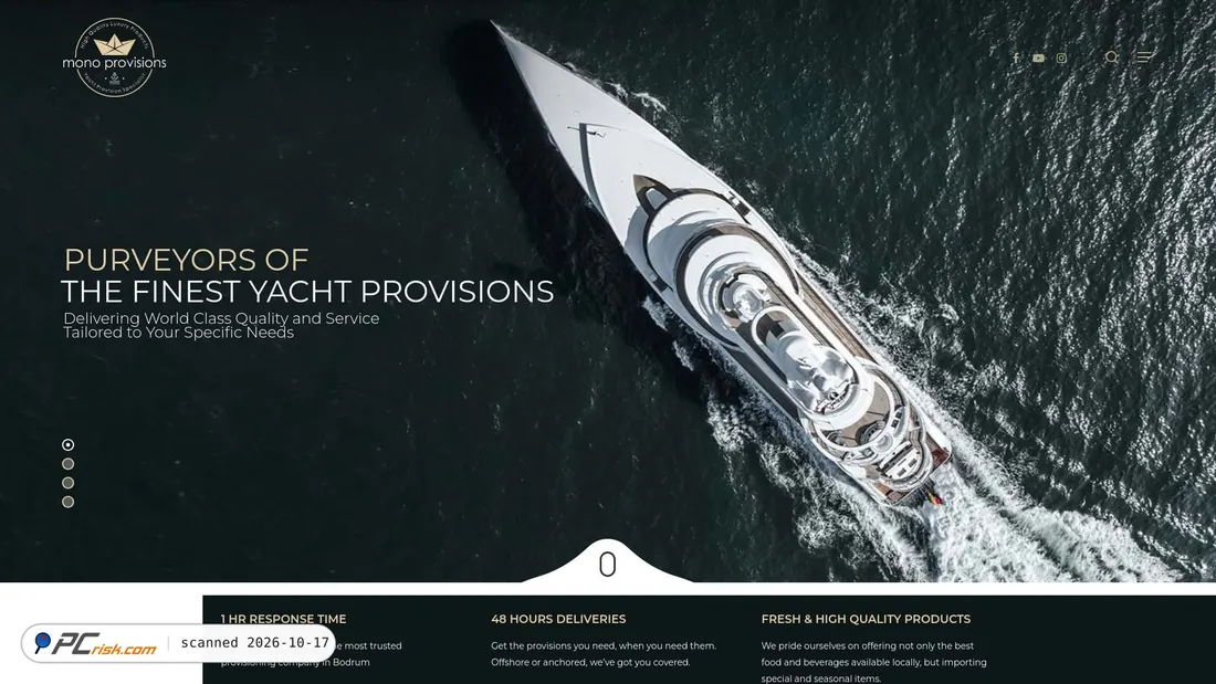 Captura de ecrã de monoprovisions.com