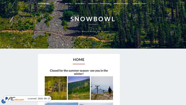 Captura de ecrã de montanasnowbowl.com