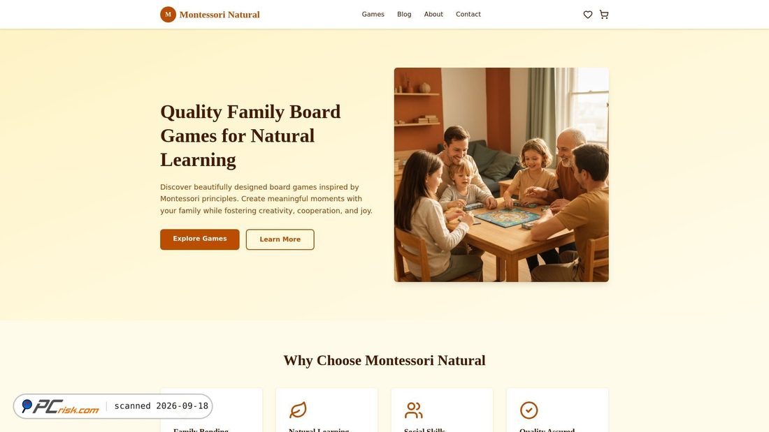 Captura de ecrã de montessorinatural.com