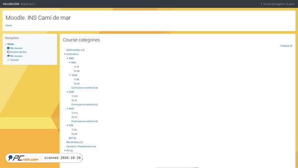moodle.inscamidemar.cat Screenshot