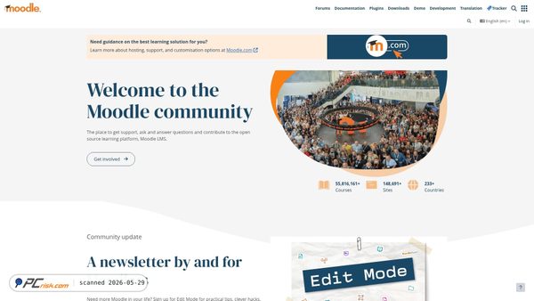 moodle.org screenshot