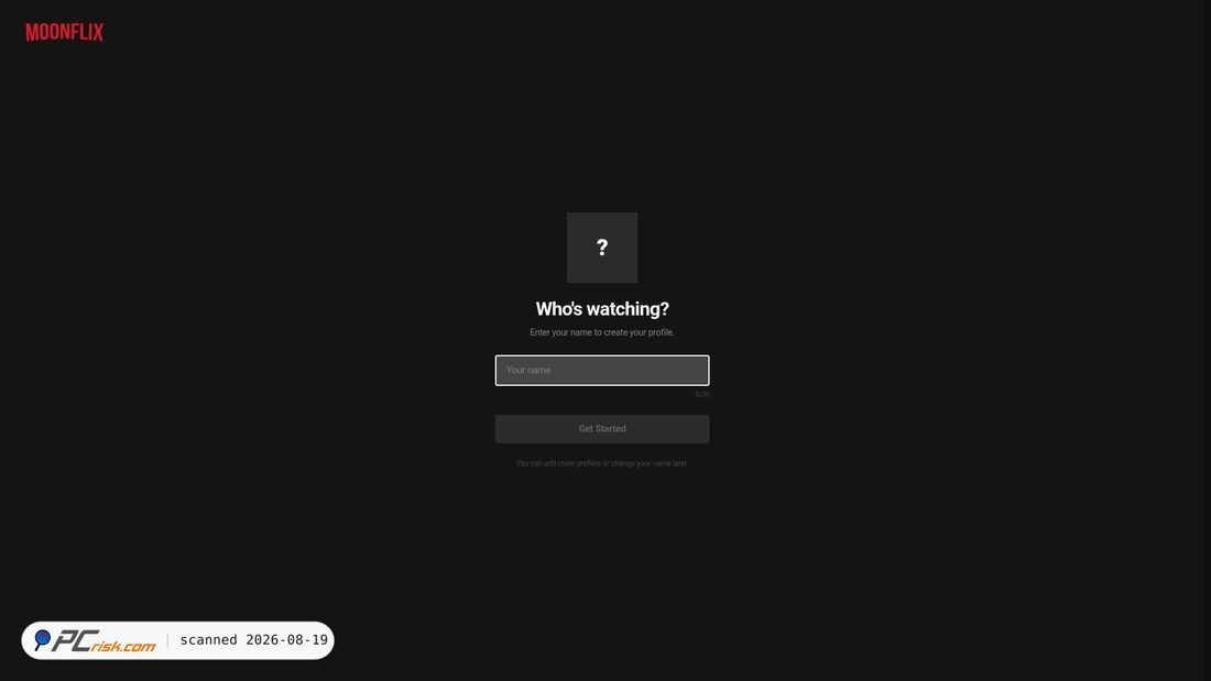 Screenshot of moonflix.website