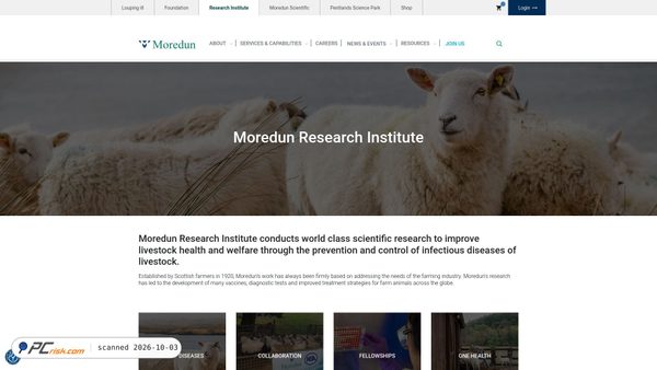 Zrzut ekranu moredun.ac.uk