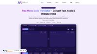 morsecodetrranslator.com screenshot