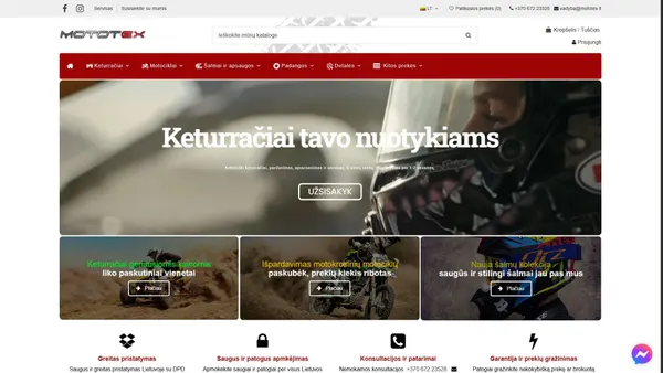 mototex.lt screenshot