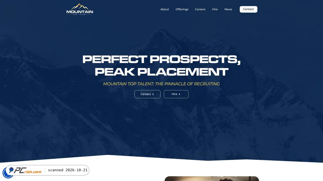Screenshot of mountaintoptalentllc.com