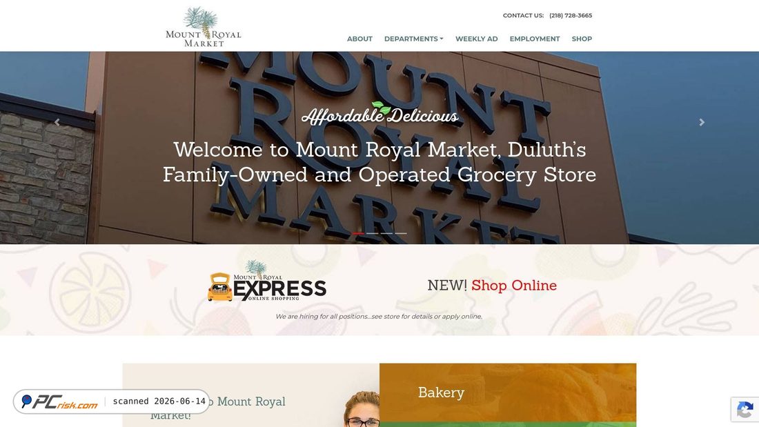 Screenshot of mountroyalmarket.com