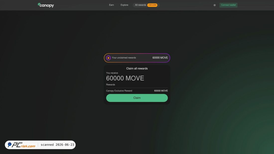 Screenshot of move-reward.icu