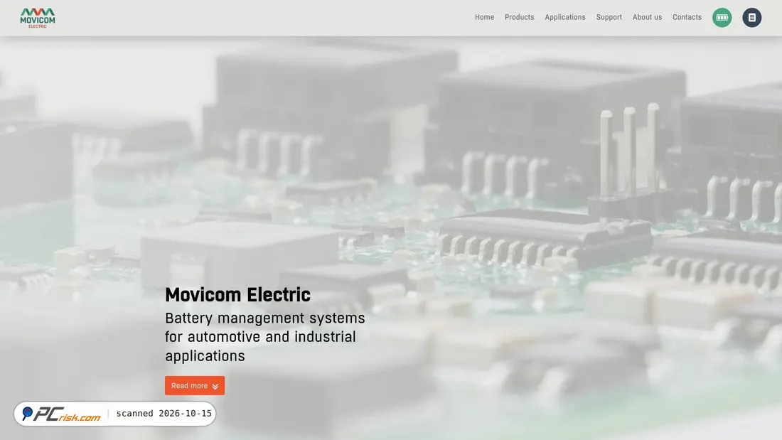 Captura de ecrã de movicomelectric.com