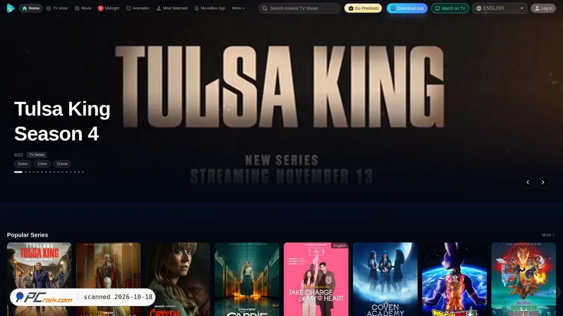 Screenshot van movie-box.co