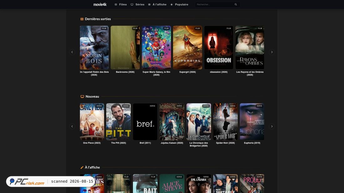 Screenshot of movie4k.fr