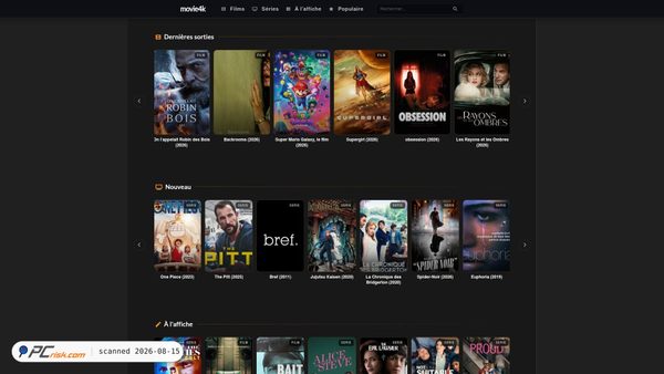 Capture d’écran de movie4k.fr