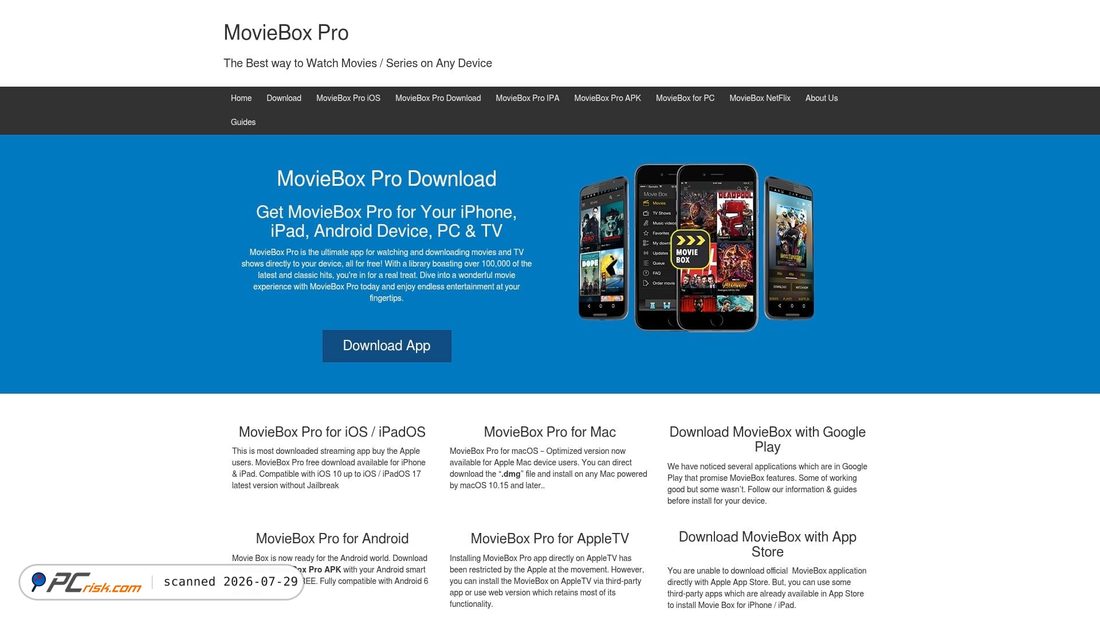 Screenshot of moviebox.online