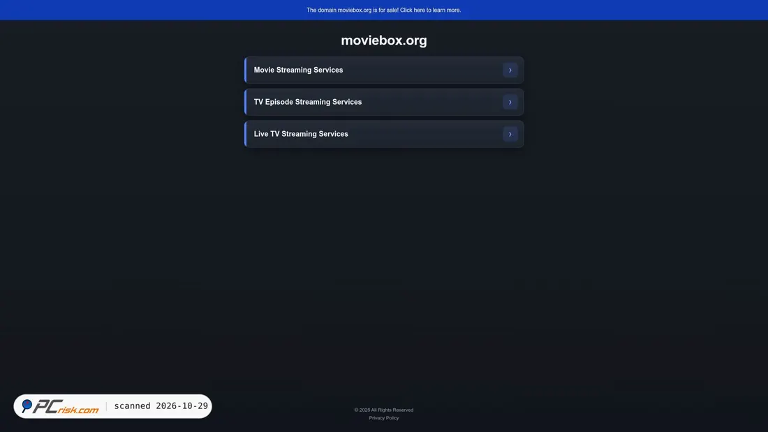 Screenshot of moviebox.org