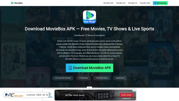 Zrzut ekranu movieboxdownload.com