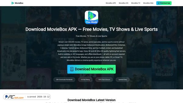 Zrzut ekranu movieboxdownload.com