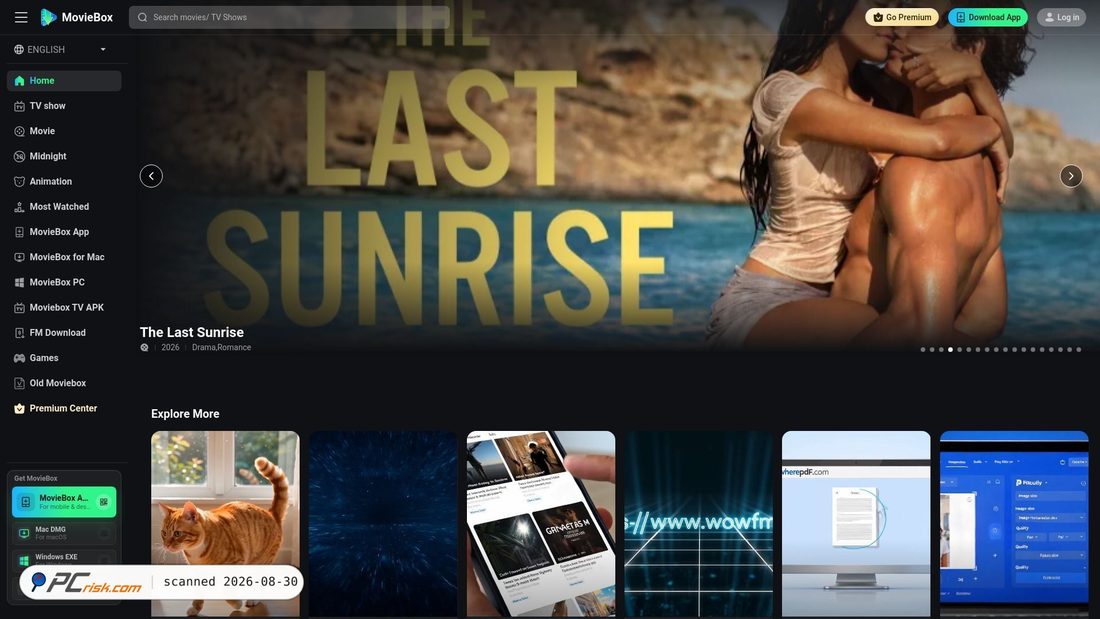 Screenshot von movieboxhd.net