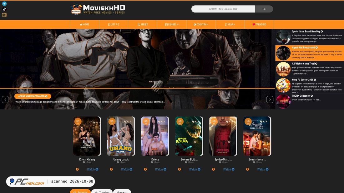 Captura de ecrã de moviekhhd.net