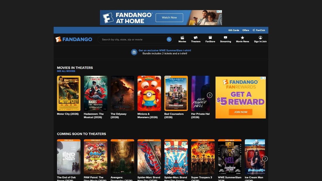 Screenshot of movies.com