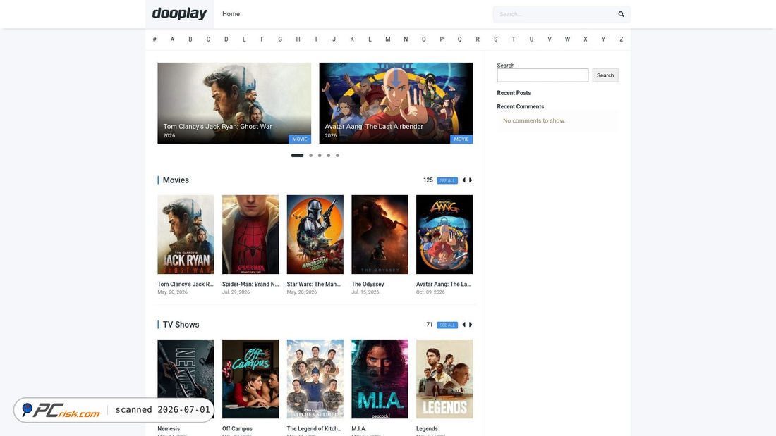 Screenshot of movies.theflixer.net