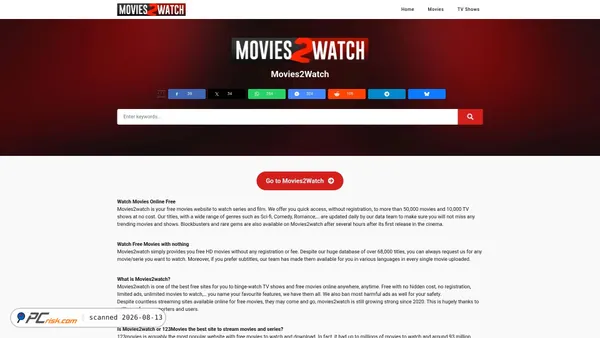 movies2watch.biz screenshot