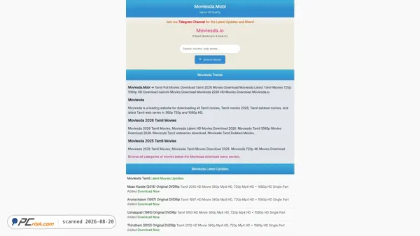 moviesda32.com screenshot