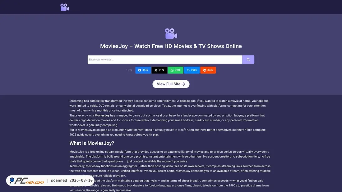 Screenshot of moviesjoy-to.se