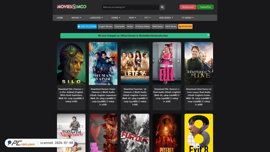 Screenshot of moviesmod.at