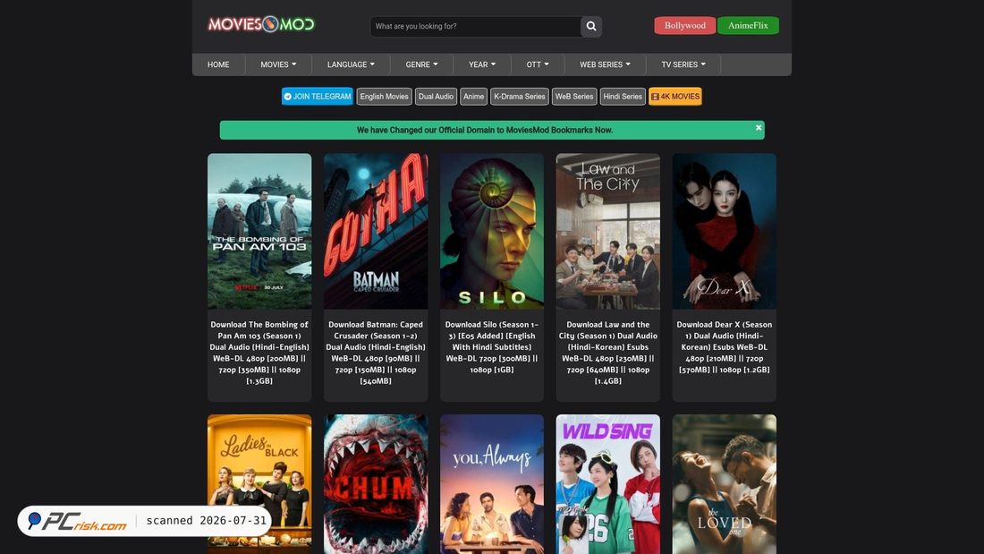 Screenshot of moviesmod.zone