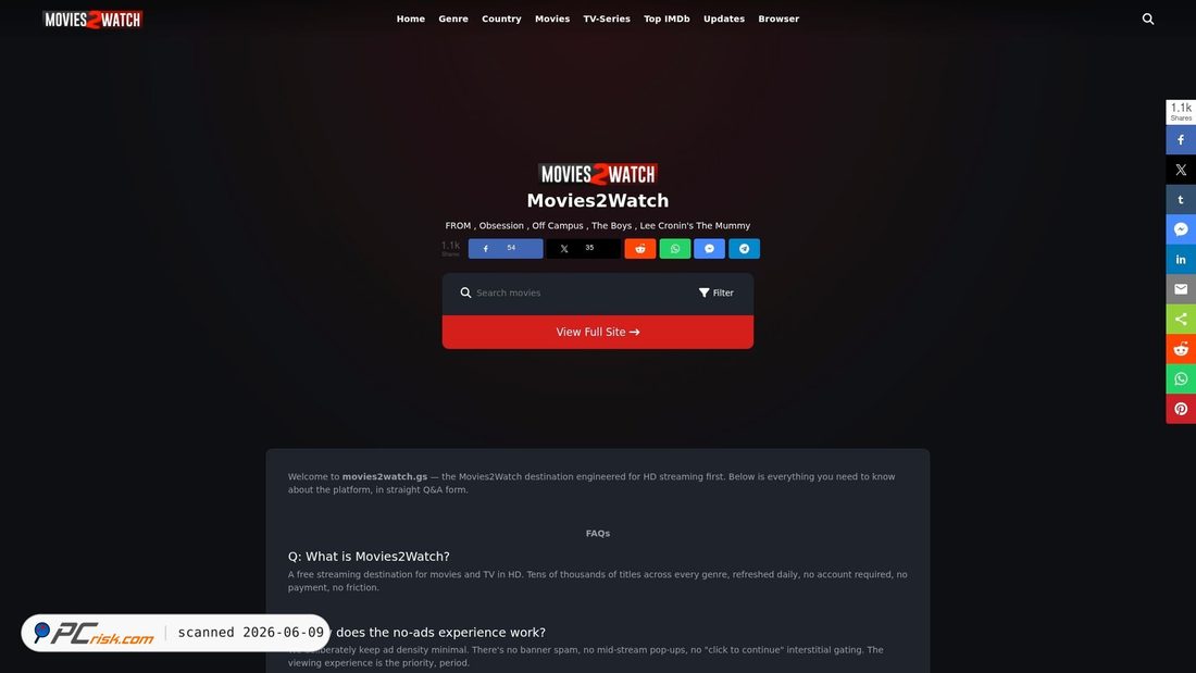 Screenshot di moviestowatch.tv