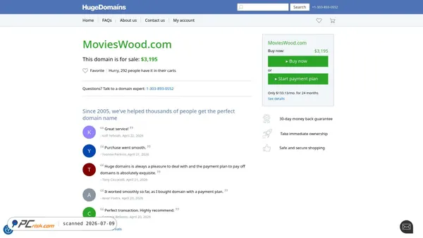 movieswood.com screenshot