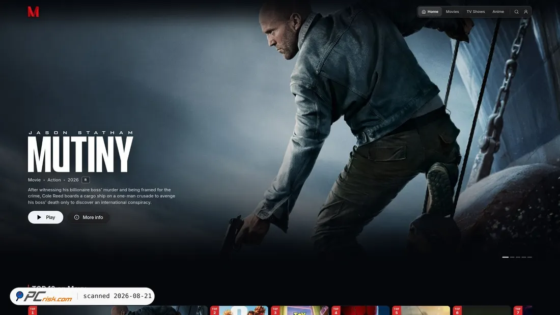 Screenshot of movy.bz