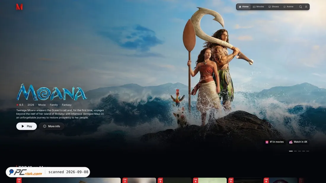 Captura de pantalla de movy.sx