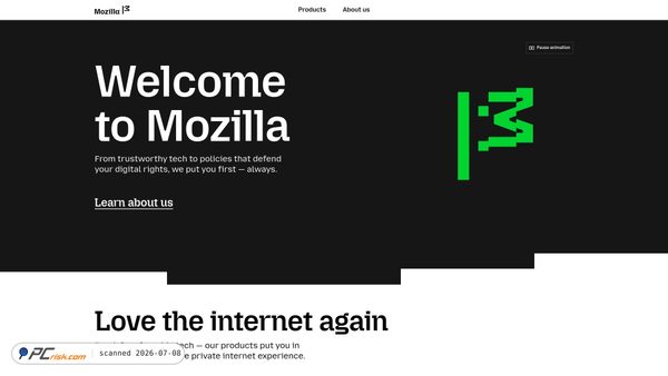 mozilla.org screenshot