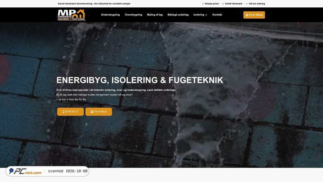 Screenshot of mp-energibyg.dk