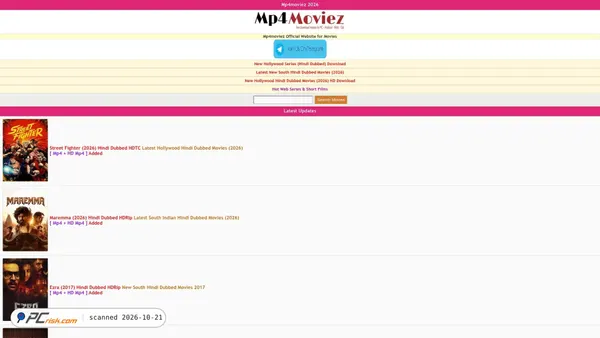 mp4moviez.golf Screenshot