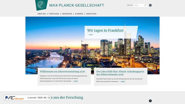 mpg.de screenshot