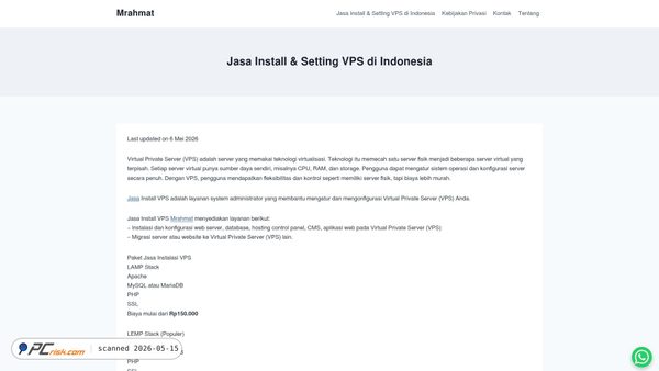 mrahmat.web.id screenshot