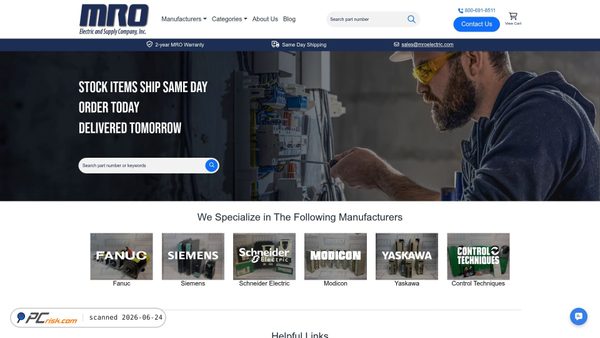 mroelectric.com screenshot
