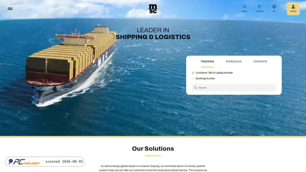 msc.com screenshot
