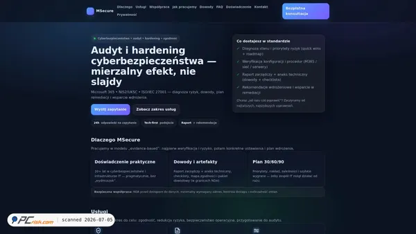 msecure.com.pl screenshot