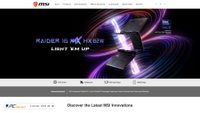 msi.com screenshot