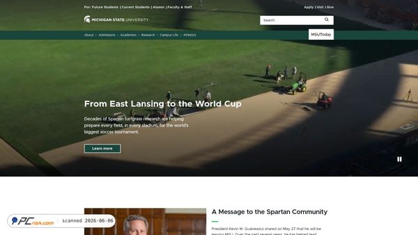 msu.edu screenshot