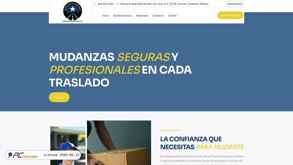 mudanzasdeconfianza.com screenshot