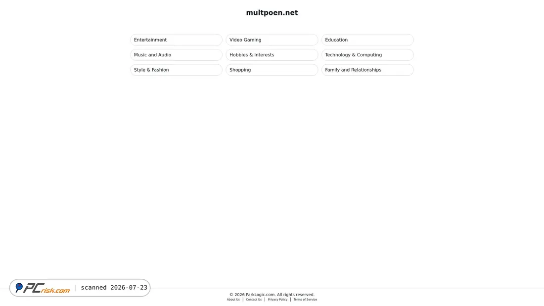 Screenshot of multpoen.net