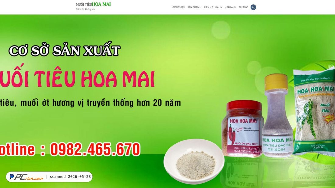 Screenshot of muoitieuhoamai.com