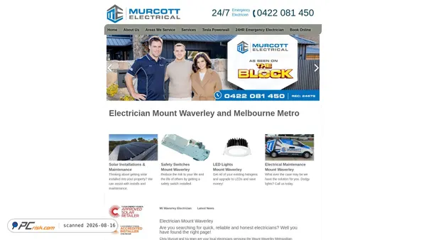 murcottelectrical.com.au screenshot