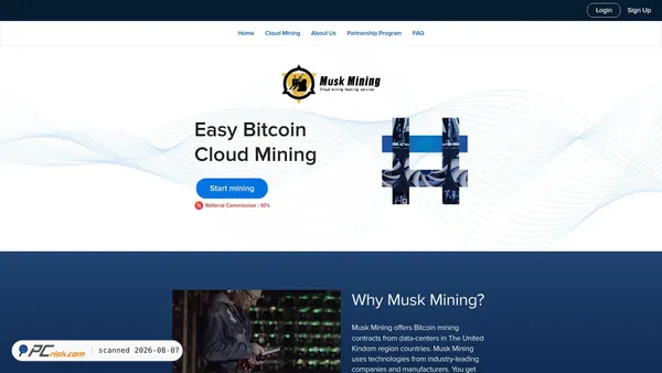 muskmining.cloud screenshot